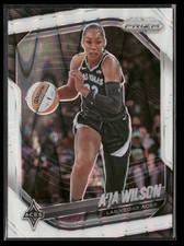 2025 Panini Prizm WNBA #76 A’ja Wilson White Seismic Prizm Aces