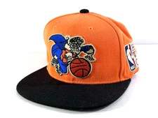 New York Knicks Mitchell & Ness Snapback Hat Hardwood Classics Orange/Black NBA