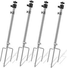 Game  Trail Camera Stand Mounts Ground Holder 360  Rotation Stainless Steel, 1/