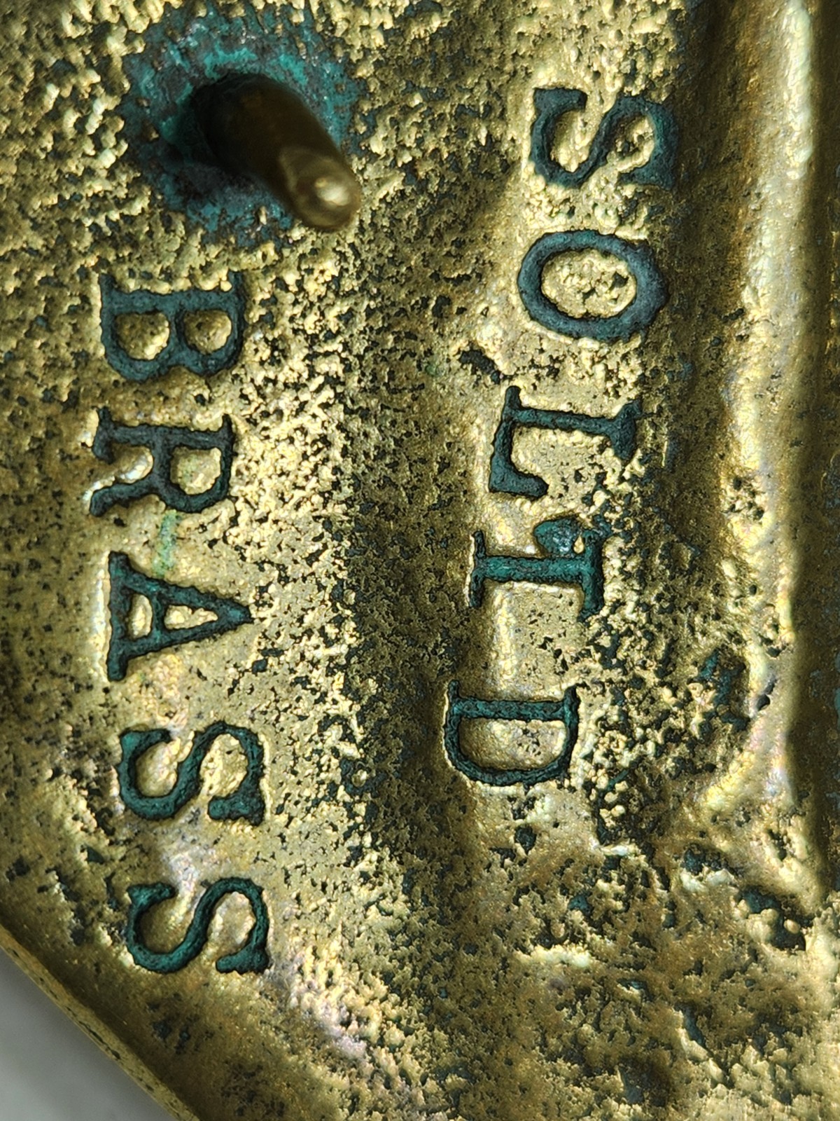 Solid Brass Trinity Buckle Co. Rare Lightning Bol… - image 13