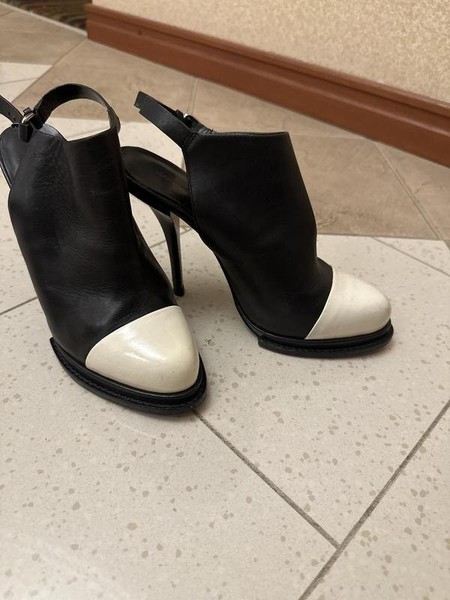 Women Alexander Wang Sabot Black Leather 37