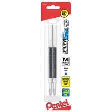 EnerGel™ Pen Refills, Medium Point, 0.7 mm, Blue Ink, Pack of 2