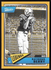 2018 Panini Classics Timeless Tributes Gold #/99 Raymond Berry #135 Colts