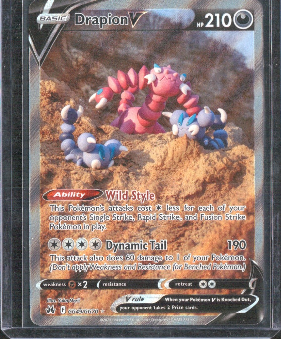 Drapion V Holo Ultra Rare SWSH: Crown Zenith: Galarian Gallery GG49/GG70 NM