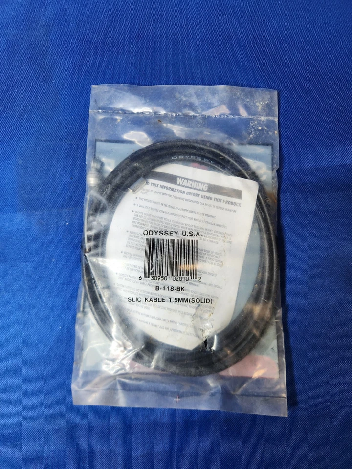 Odyssey EE. UU. Cable de freno rebanado 1,5 mm negro sólido 65 60 Foto 2 de 2