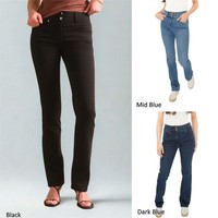 Next Womens Bootcut High Rise Jean Lift Slim Shape Dark Indigo Black Med Denim