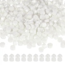 Wax Seal Beads, 600 Pack Sealing Wax Beads Octagon Wax Seal Stamp Beads, White