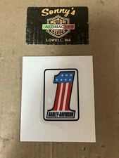AMF Harley Davidson Sportster Shovelhead FX FLH #1 DECAL 2" x 1.5" new miniature