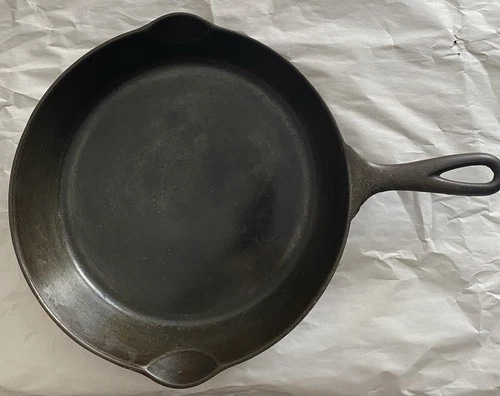 Pre Griswold Erie Cast Iron #8 Antique Skillet W/Makers Mark