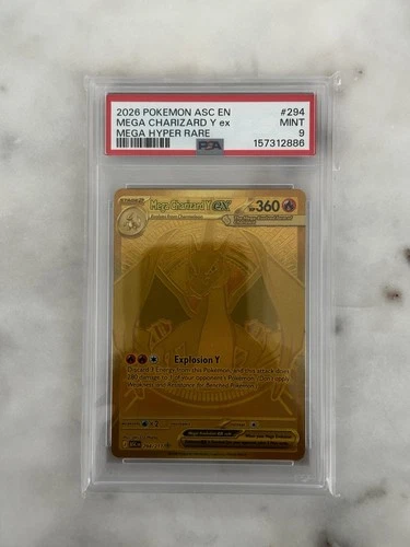 Pokemon TCG Ascended Heroes Mega Charizard Y EX 294/217 PSA 9 Mint