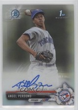 2017 Bowman Chrome Prospect Refractor 74/499 Angel Perdomo #CPA-AP Auto