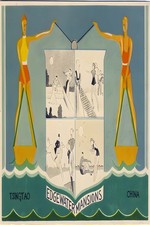 🇨🇳 1930s Edgewater Mansions Poster - Tsingtao Resort Vibes 🏖️ 24x36” -