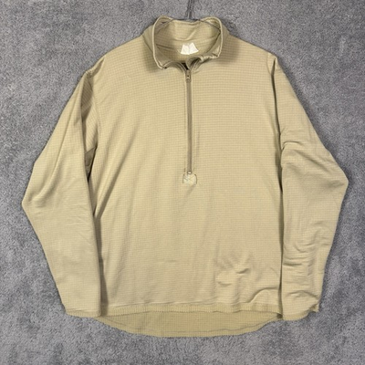 #ad Peckham Shirt Mens L Reg Tan Cold Weather Midweight Gen III Military NSN $23.98