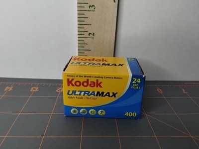 New Kodak Ultramax 400 Film 35 mm, 24 Exposures, Unopened Box, Expired 07/2010