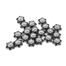 20x 2.5 1.2cm Soft Plastic Golf Shoe Spikes Cleat Fast Twist Black Plastic
