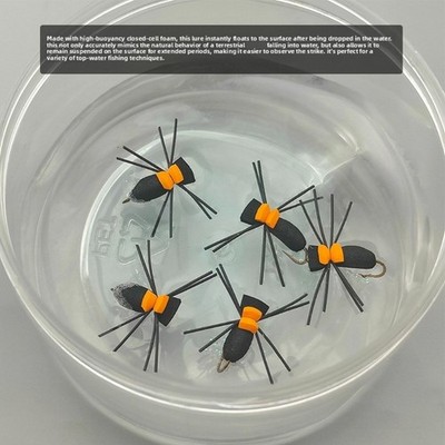 Foam Spiders Float Dry Fly for Outdoor Fly Fishing Activity Multiple Color