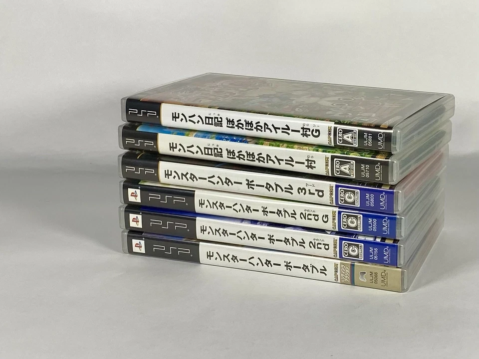 Lot6 PSP Monster Hunter Portable 1s , 2nd , 2ndG 3rd , Airou Village , G -Japan - Image 3 of 4