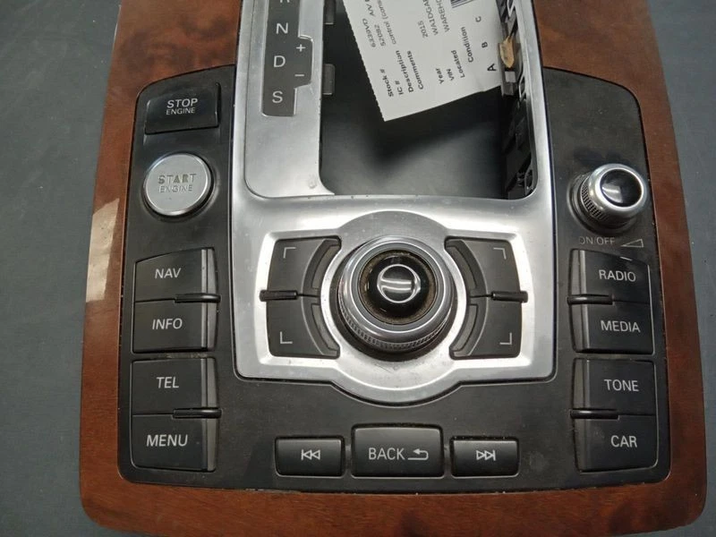 2012-2015 Audi Q7 Radio Control Panel  ID 4L0919614C Console Mounted OEM — 第 3/4 张图片