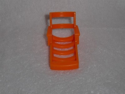 Fisher Price Little People Vintage Dark Orange Pool Lounge Chair Seat Chaise
