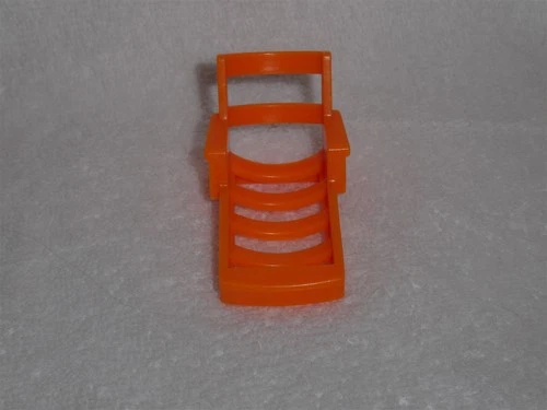 Fisher Price Little People Vintage Dark Orange Pool Lounge Chair Seat Chaise