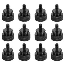 12pcs UNC6-32x6.5mm Knurled Thumb Screw Computer Case Threaded Hand Tighten S...