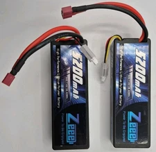 Zeee 2S 5200mAh 7.4V 50C Connector High Preform Lithi Battery for RC Car/ Truck 