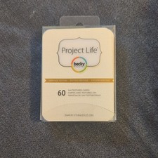 Project Life 3x4 60 Cards Becky Higgins Heritage edition Textured Cards