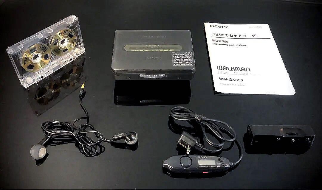 SONY カセットウォークマン　WM-GX655 Sony Walkman WM-GX655 gray, near mint, fully restored
