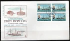 1¢ WONDER'S ~ ISLE OF MAN MANX PIONEERS WILLIAM T GRAVES TOPIC BLK4 FDC 1975~F16