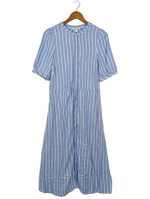 AMAZON ESSENTIALS Robe chemisier Dames Robe T EU 34 bleu-crème style décontracté - Photo 1/4