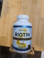 Naturalismolife Biotin 10,000 MCG saludable cabello , Unas y Piel 120 Capsules 