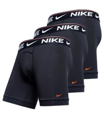 Nike Dri-Fit Ultra Comfort Men's 2XL Boxer Briefs Underwear KE1257 Black 3 Pack
