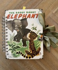 Little Golden Book Handcrafted Journal The Saggy Baggy Elephant Decorated Pages