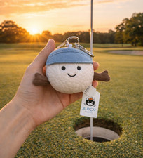 Jellycat Inspired Amuseables Sports Golf Ball Plush Bag Charm Keychain NWT Gift