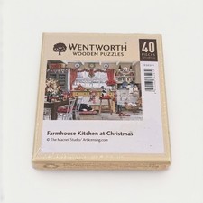 Wentworth Wooden Puzzle Farmhouse Kitchen at Christmas 40 Pieces Macneil Studio