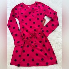 NEW wTag-Arizona Pink w/Black Dot Dress Sz L 10/12