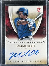 Choice, Michael - 2014 Immaculate - Autograph - 8/99
