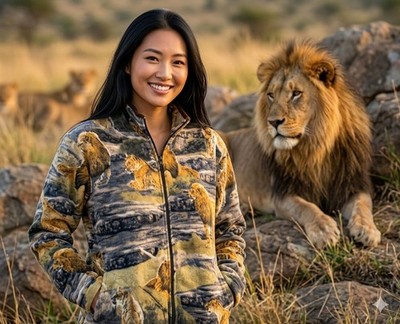 ZooFleece Lion King Lions Fleece Big Cat Leo Mane Jacket Animal Sweater S-3X