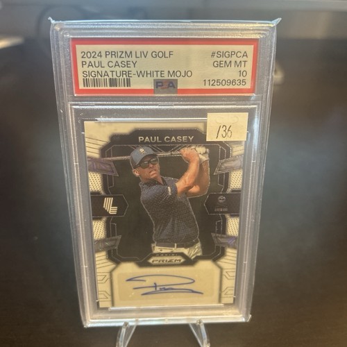 2024 Prizm LIV Golf White Mojo /36 Sebastian Munoz PSA 10 Rookie Auto RC 2h5