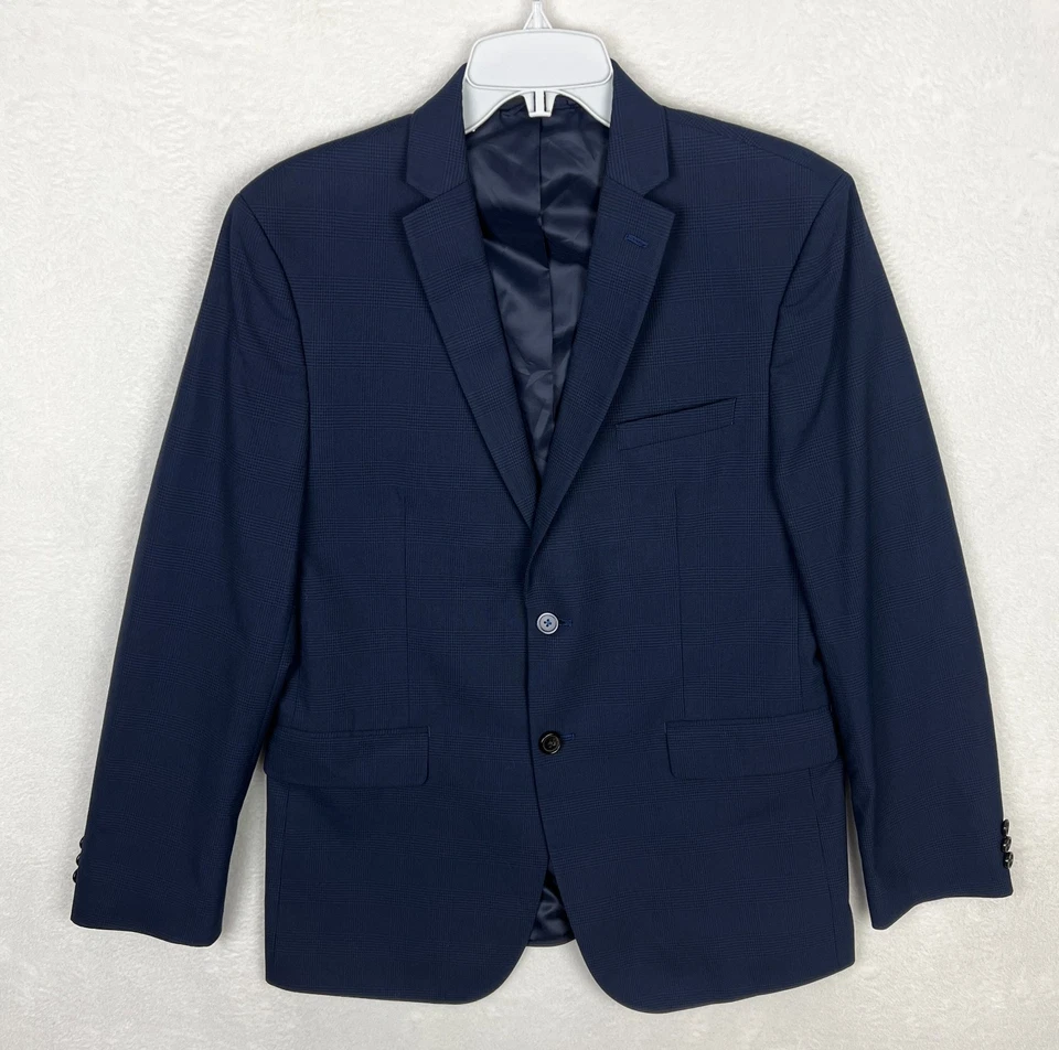 Blazer Lauren Ralph Lauren Niños Niños 20R Azul Glen Cuadros Traje Chaqueta Foto 2 de 4