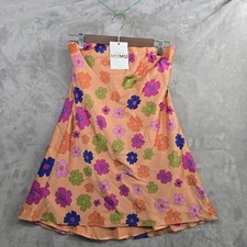 NWT Show Me Mumu X Revolve Size M Taylor Mini Dress in Poppin Poppy Strapless...