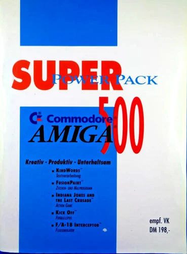 COMMODORE AMIGA --SUPER POWER PACK AMIGA 500 (COMMODORE - MANUAL) #3DE
