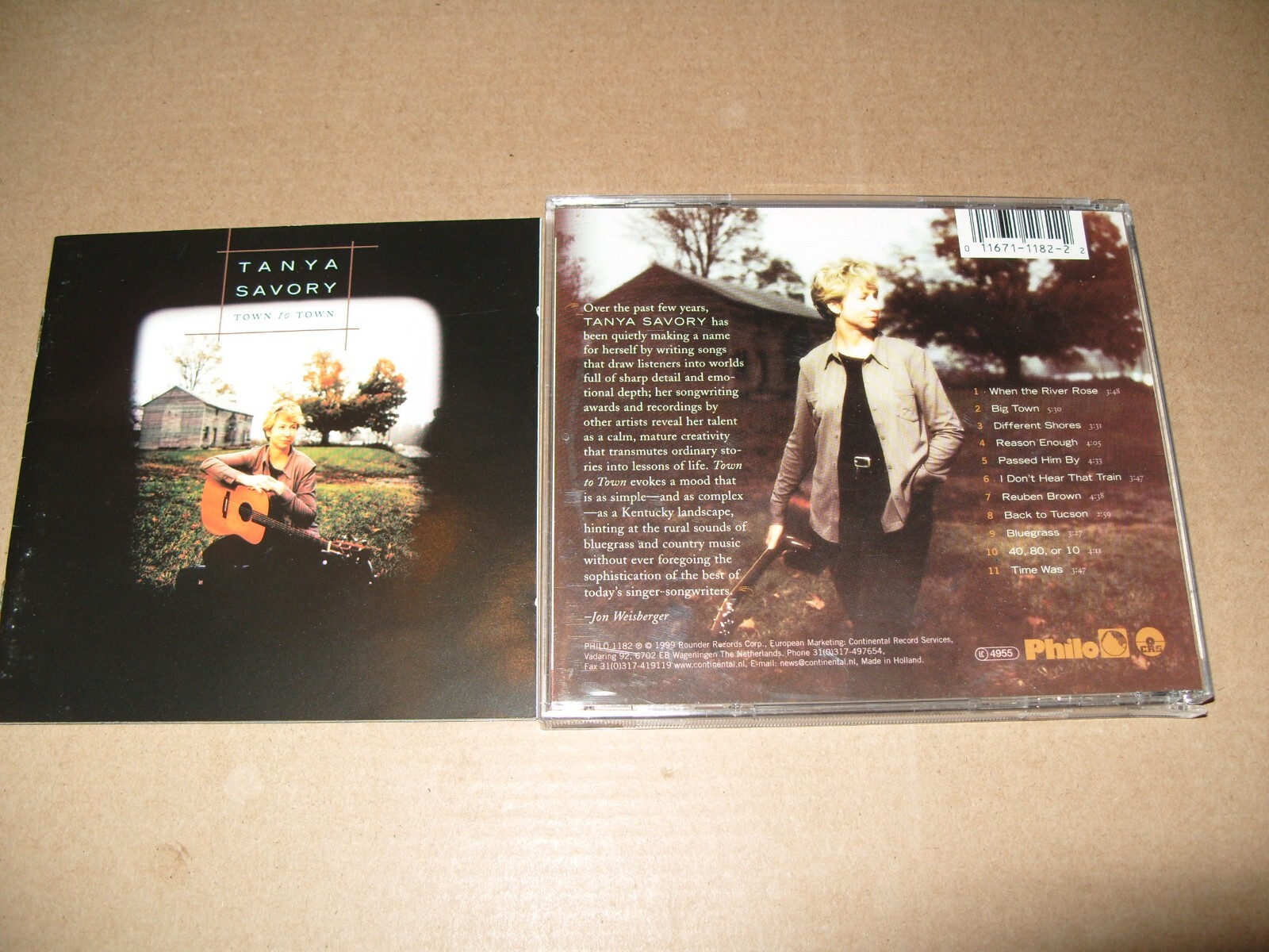 Tanya Savory Town to Town 1999 CD Near Mint /inlays Excellent - (M3)
