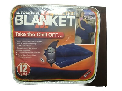 Travel Heated Fleece Blanket 12V Auto Boat Car RV Variable Timer Electric Throw
