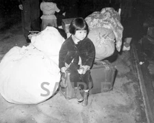 Young Evacuee of Japanese Ancestry 8"x 10" World War II WW2 Photo 656