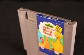 Nintendo Sesame Street Big Bird's Hide and Seek NES vintage video game cart 1990