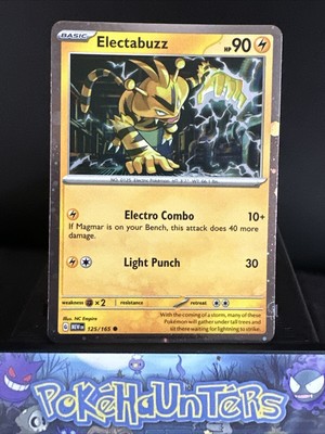 Pokemon Karte Electabuzz 125/165 Scarlet & Violet 151 Cosmo Holo Near Mint