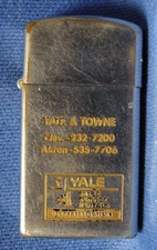 1956 ZIPPO  Lighter. YALE & TOWNE Lock Co. 1st Year for Streamline Zippo. SCARCE