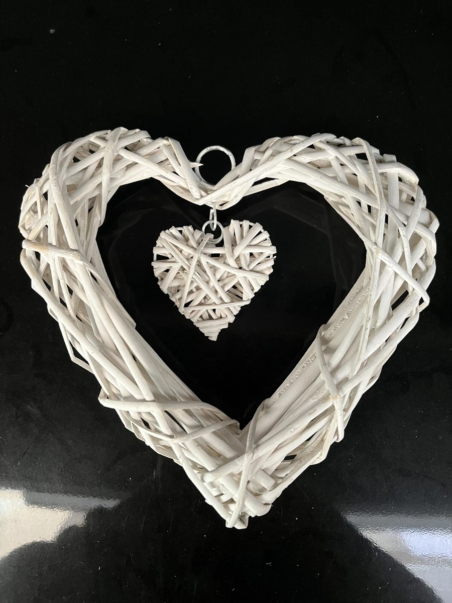 sourcing map 12 pezzi a forma di cuore in rattan palla riempitivo per