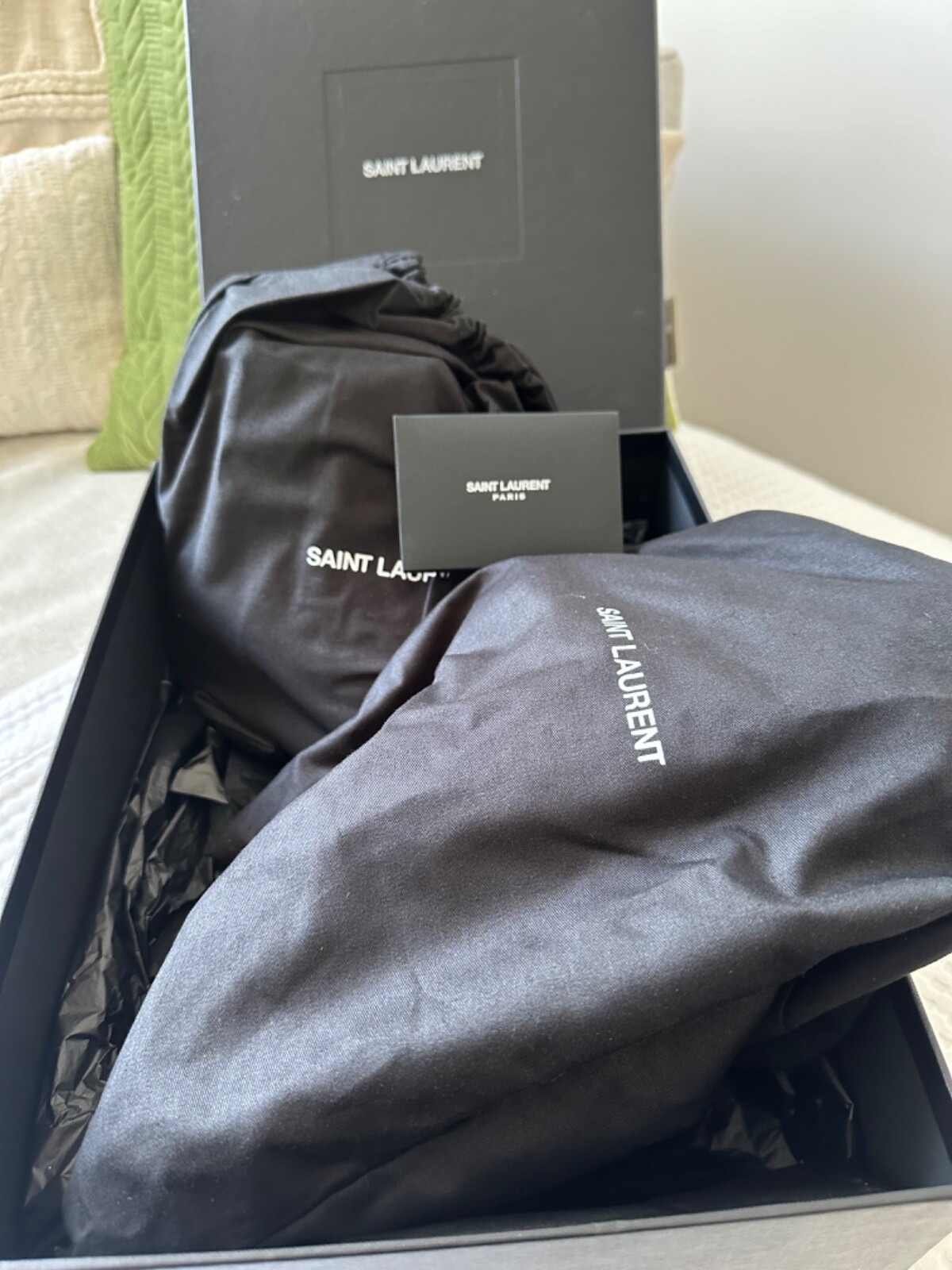 Stivali Chelsea Saint Laurent uomo Wyatt nuovi con scatola e sacchetto antipolvere